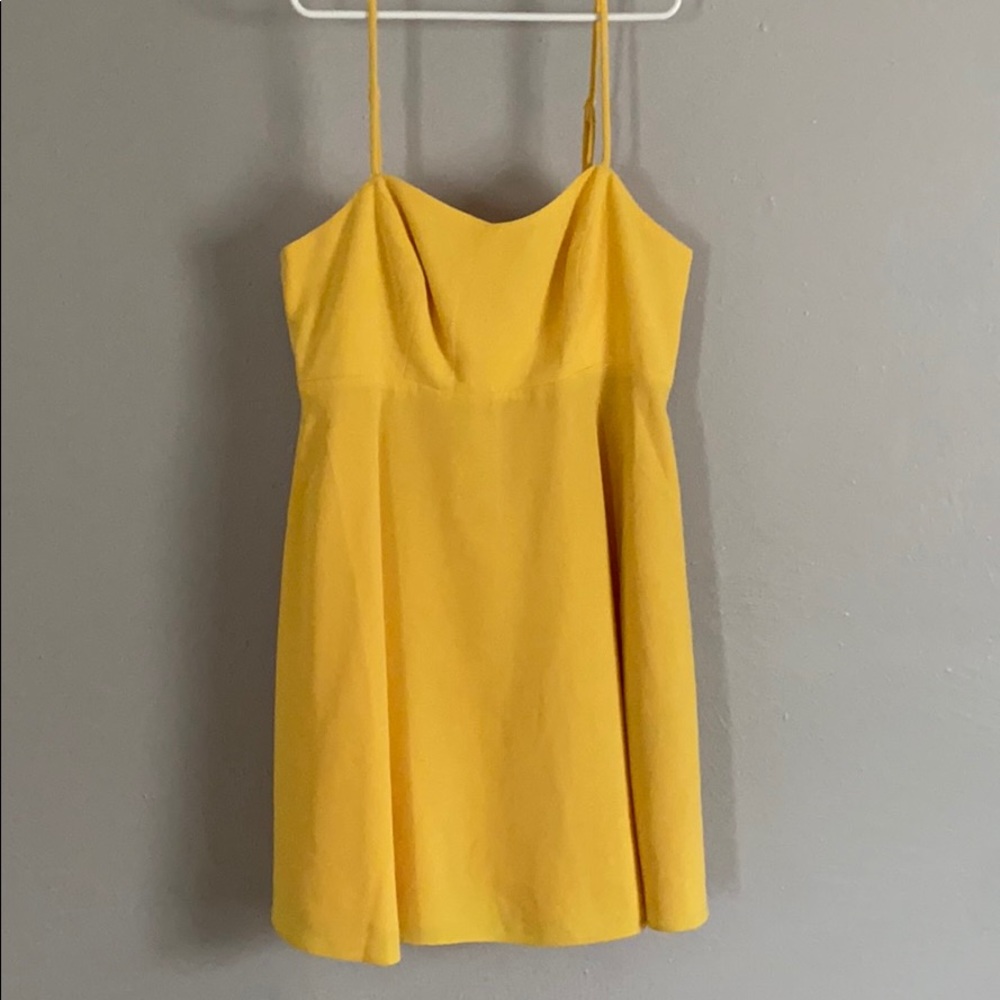 Yellow tank dress